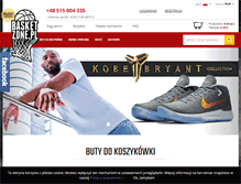 Tablet Screenshot of basketzone.pl